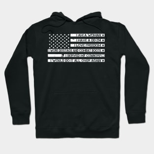 American Flag Veteran Woman I Served My Country I Love Freedom Hoodie